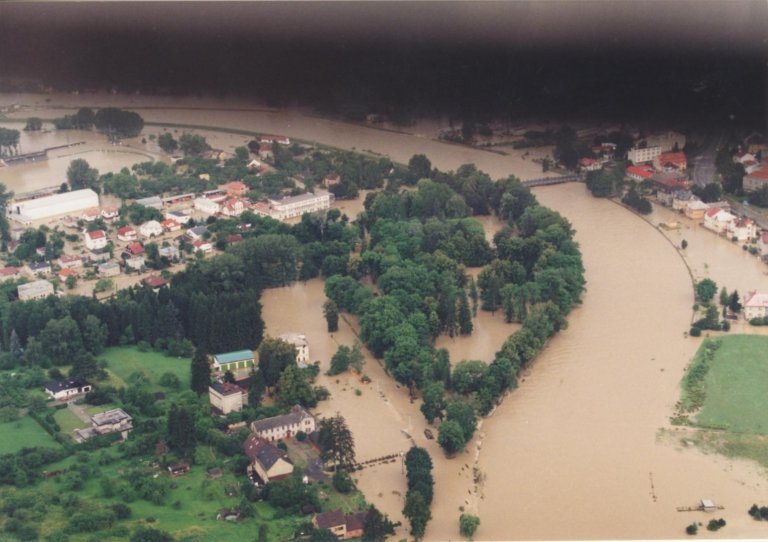 Bečva - letecký pohled