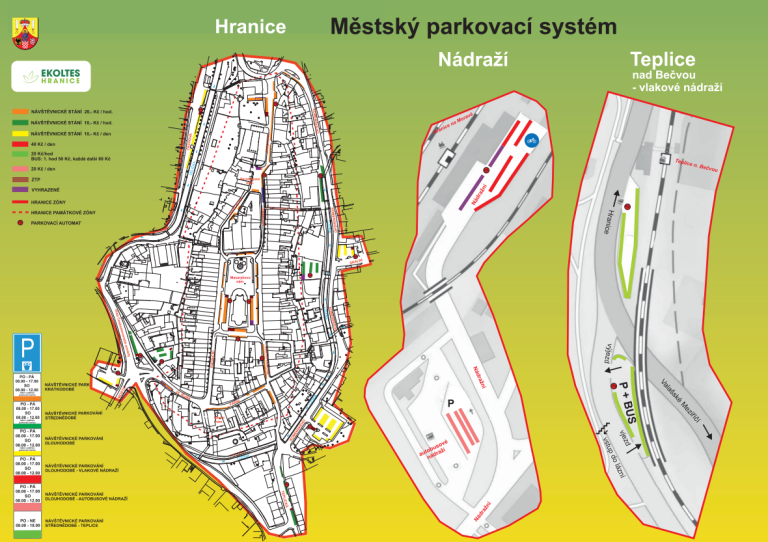 Mapa parkování