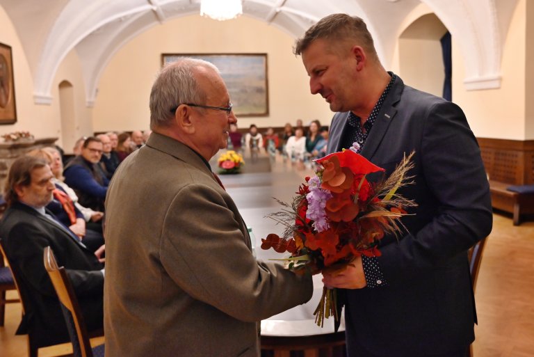 Libor Beneš přebírá Cenu města