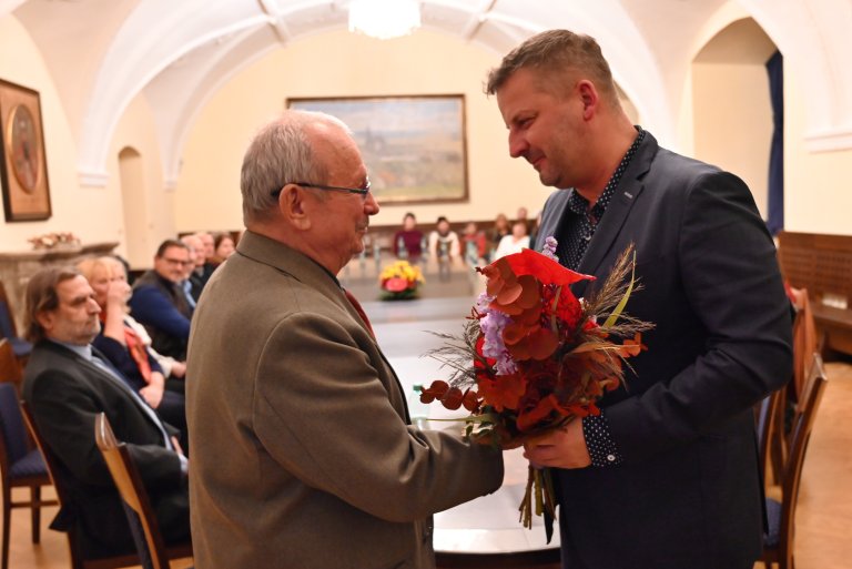 Libor Beneš přebírá Cenu města
