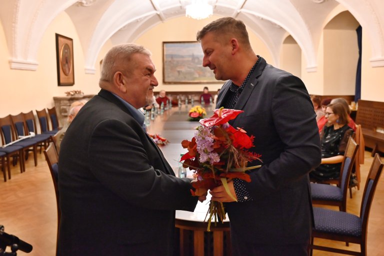 Jiří Necid přebírá Cenu města