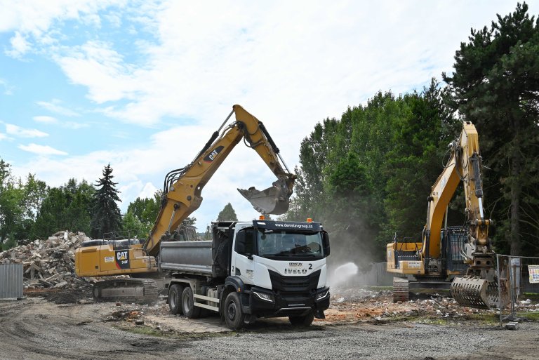 Demolice ubytovny Vrchlického