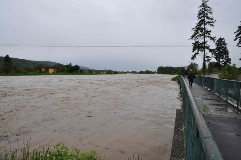 Bečva nad jezem