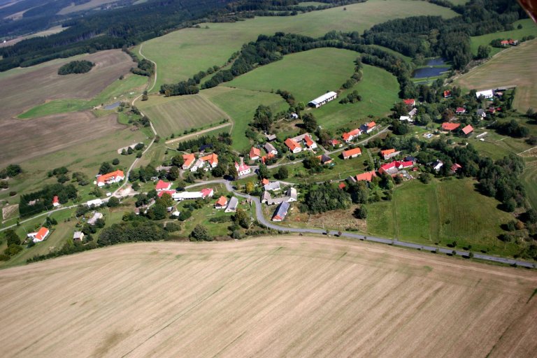 Středolesí - letecký pohled