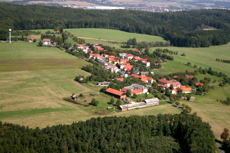 Valšovice - letecký pohled