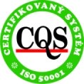 Certifikát ISO 50001