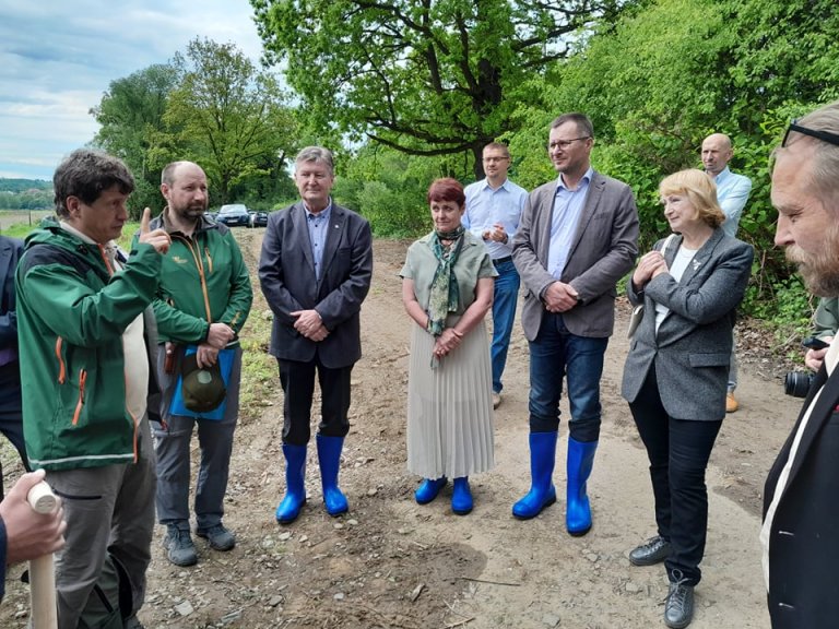 Zahájení revitalizace dalšího úseku Bečvy. Foto: V. Mach