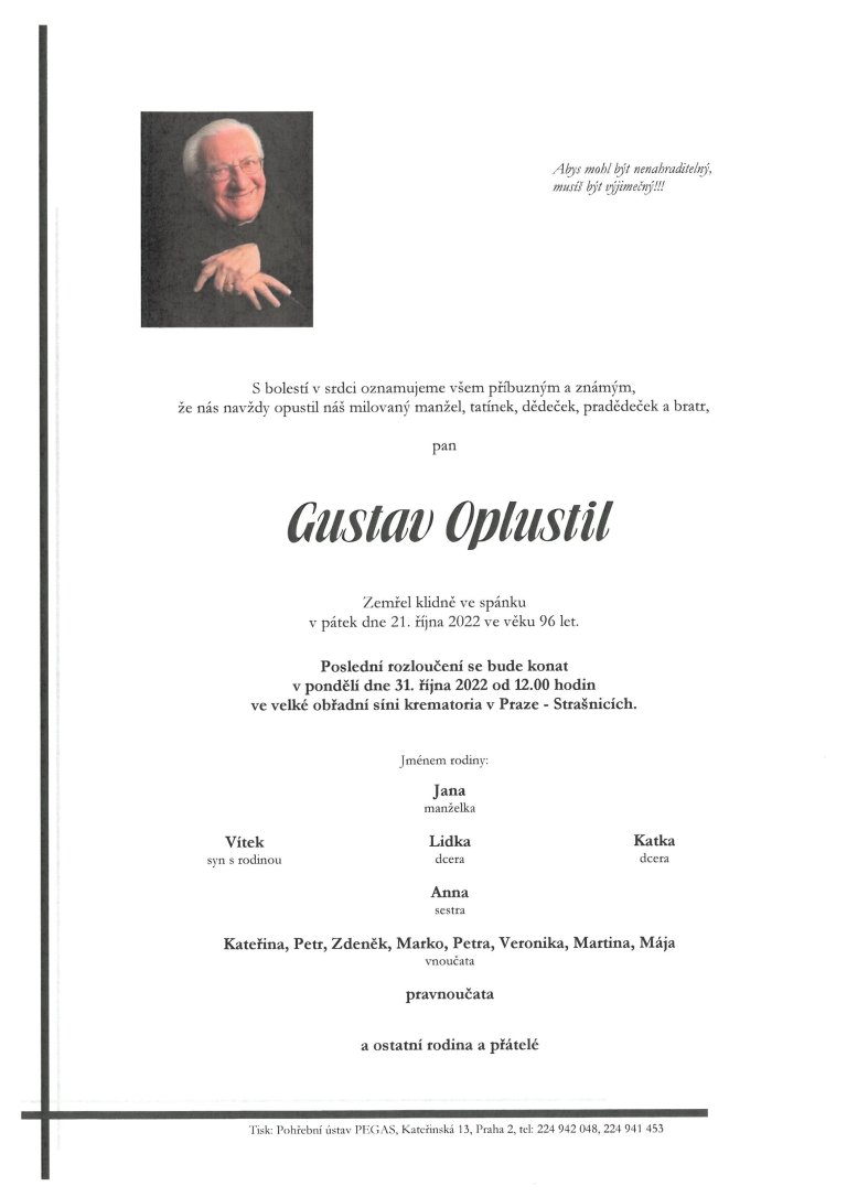 Gustav Oplustil parte
